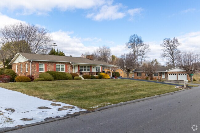 Many established Waynesville streets feature ranch homes and brick construction.