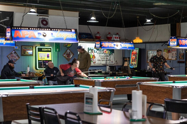 Avenue Billiards is a popular pool hall on E Michigan Ave.