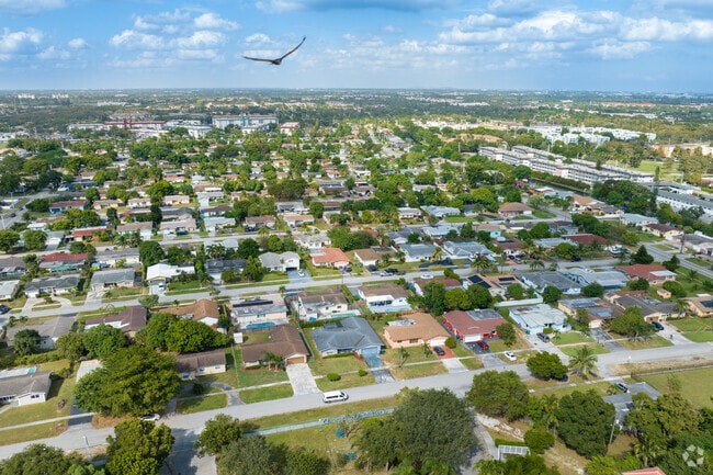 The neighborhood in Lauderhill in Ft Lauderdale goes on and on without a break.