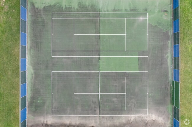 Students attending Armando Chapa Middle School can make use of the tennis courts.