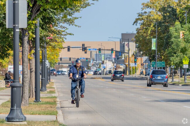 Biking is a popular way for Downtown residents to get around for different activities.