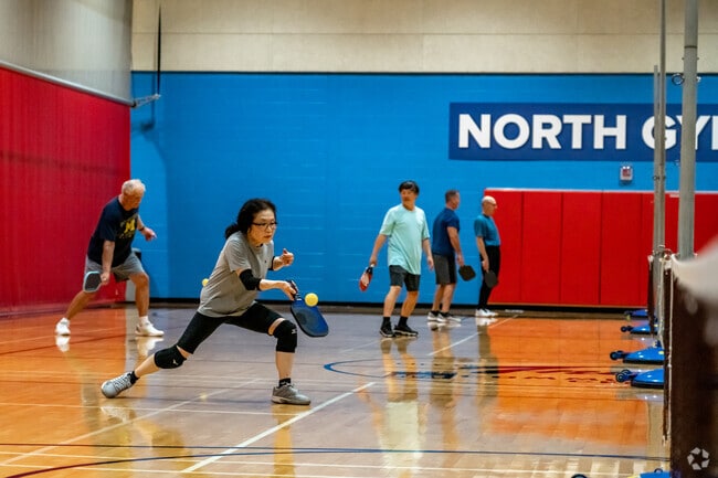 Pickleball tournaments are held at the Troy Community Center.