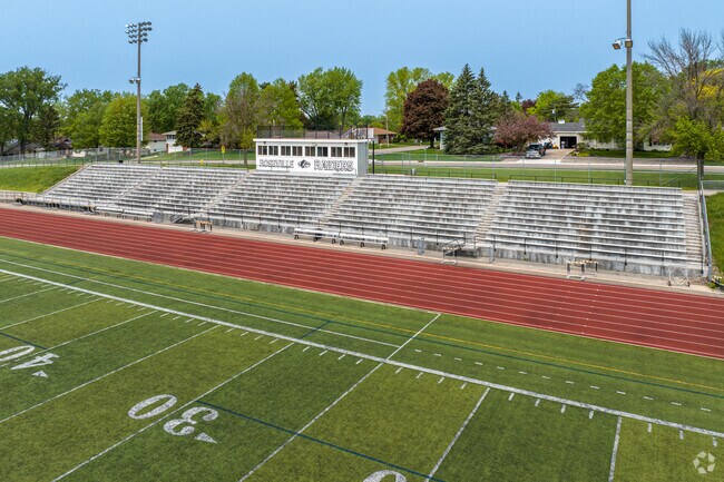 The stadium at Roseville Area High School.