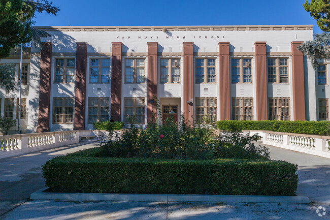 Will Rogers Continuation School provides education in the neighborhood of 
Van Nuys.
