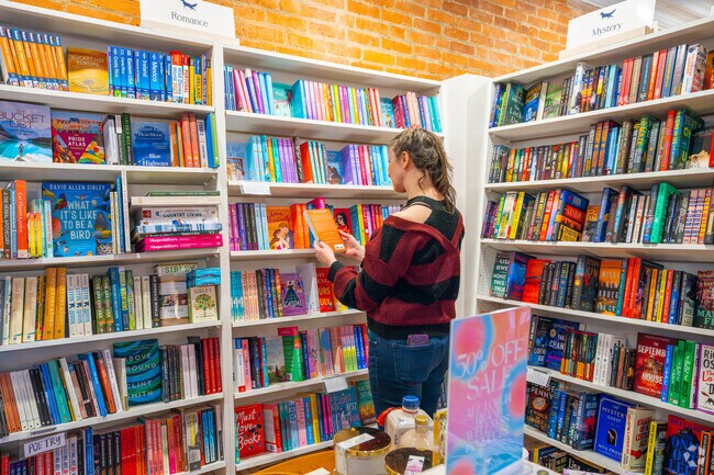 Molly's Bookstore in Melrose has a great selection of books across various genres.