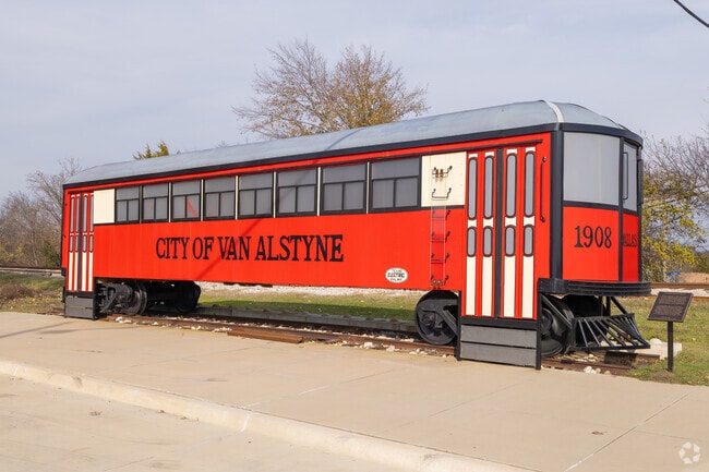 city of van alstyne has antique trains on display