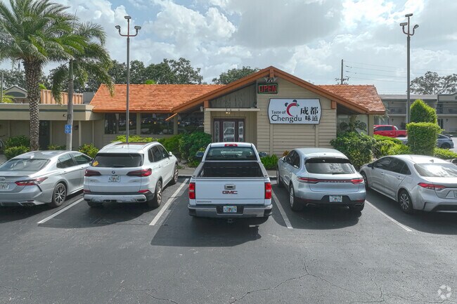 An inviting entrance welcomes guests to Chengdu, celebrated as one of Orlando’s best restaurants of 2023.