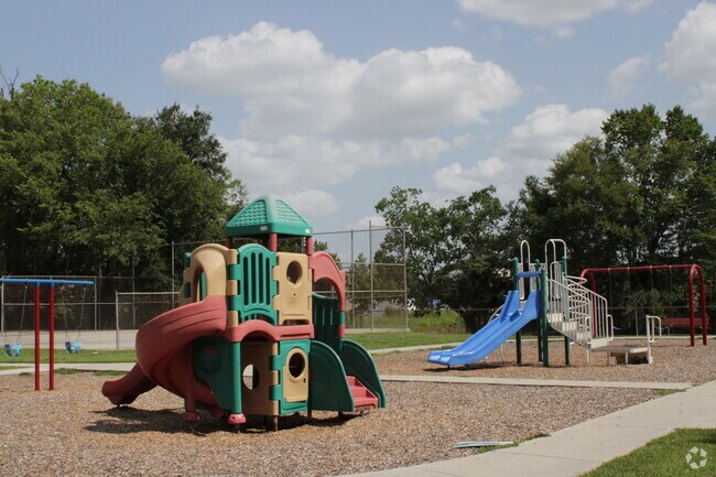 Cedarcrest Park has a fun playground for kids to climb and explore in Broadmoor/Sherwood.