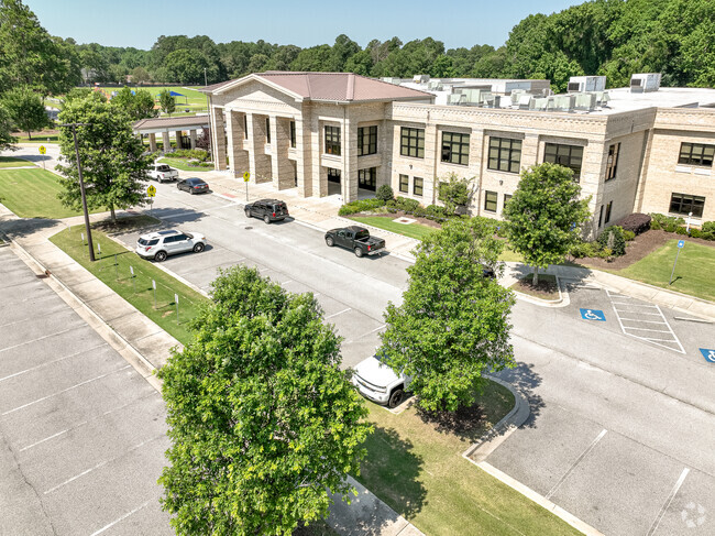Left side aerial view of Martinez Elementary School in Augusta, GA.