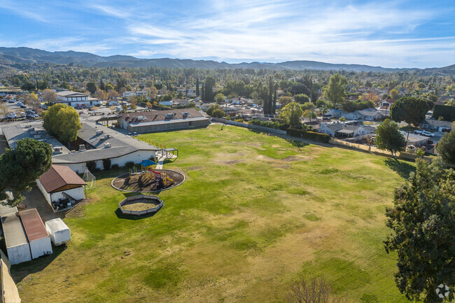 There is a large grass area at St Rose of Lima Catholic School for activities.