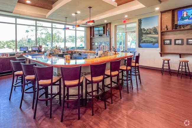 Interior dining area at the local Bayscape Bistro.