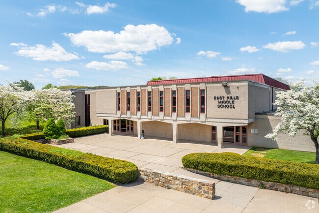 East Hills Middle School serves 972 students in grades six through eight.