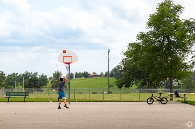 Noelridge Park offers parks with basketball and open greenspace for active lifestyles.