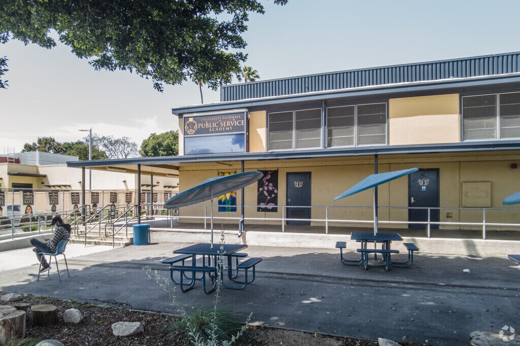 University Pathways Public Service Academy provides students with picnic tables.