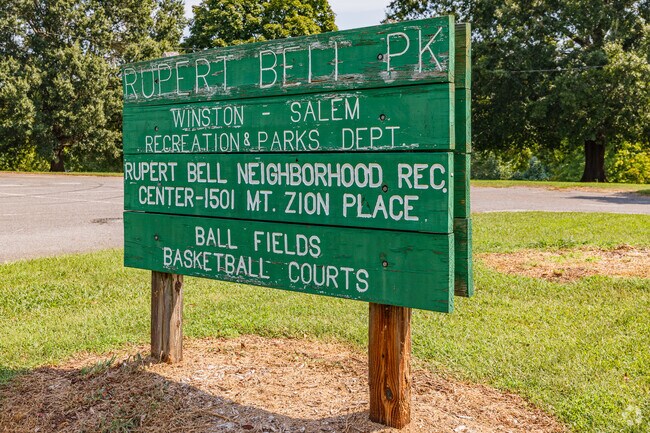 Rupert Bell Park is located in East Winston.