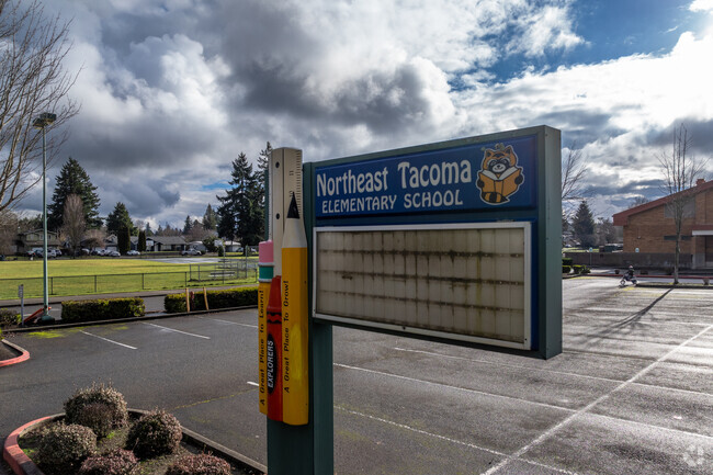 Northeast Tacoma Elementary signage.