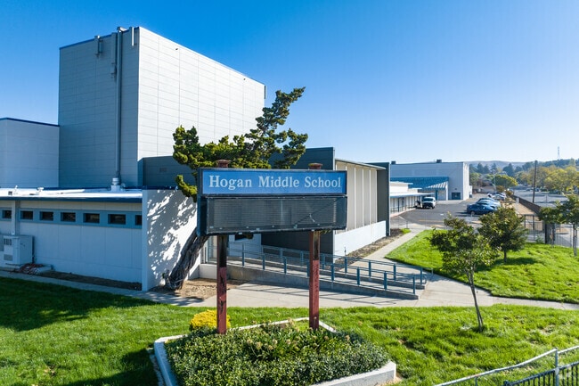Hogan Middle School is a large campus in Vallejo.