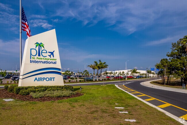 The St. Pete-Clearwater International Airport is just outside of Pinellas Park.