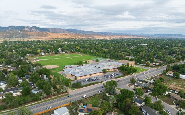Blevins Middle School in Stadium Heights  Fort Collins sits on several acres.