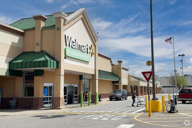 The Walmart in Estabrook has more grocery options, a seafood section, bakery, and a butcher.