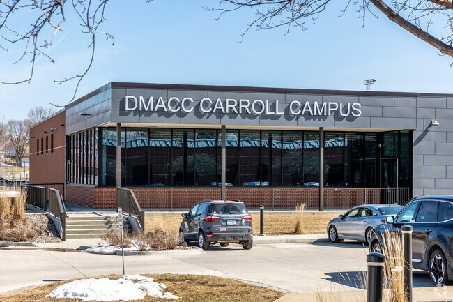 Carroll's DMACC campus provides a local opportunity for secondary learning.