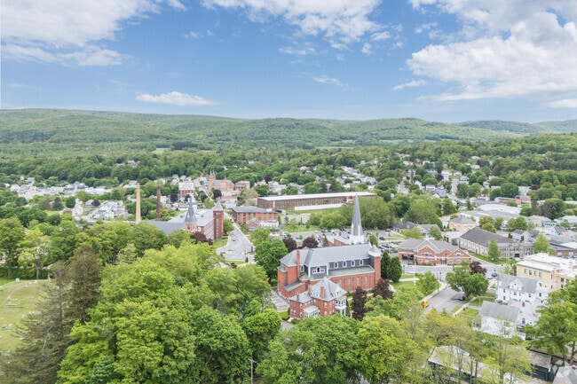 The town of Adams is set at the base of Greylock Mountain and has a great array of outdoor recreational spaces.