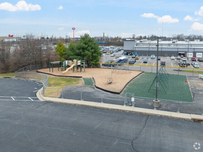 Students enjoy playing on the playground during recess.