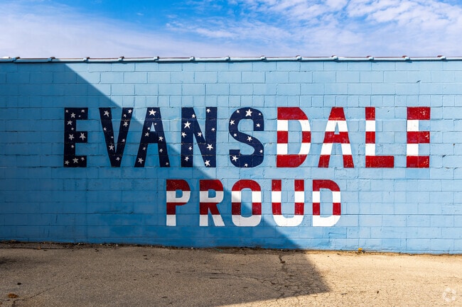 Evansdale Proud mural adds local character.