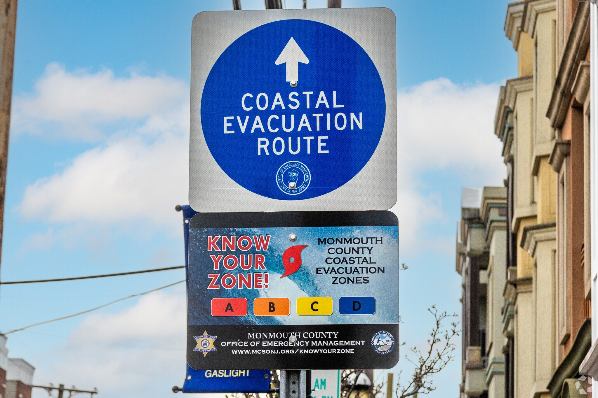 Areas of Atlantic Highlands is in a flood zone.