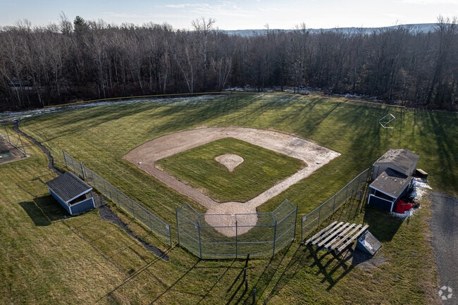 Hartland's Berg Field has baeball diamonds and a basketball court for residents to enjoy.