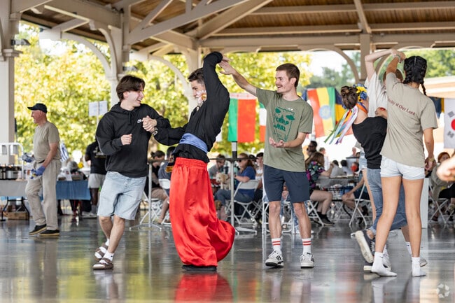 Old Town Manassas hosts multicultural celebrations like the International Food Festival.