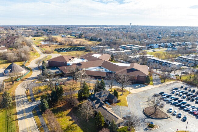 Frederick School is made up of several connected buildings.