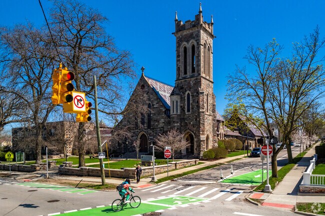 St. Andrew's Episcopal Church, near Old Fourth Ward, is the oldest church building.