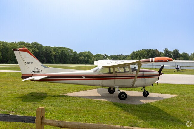 Check out some of the smaller planes on display at the airfield in North Hampton.