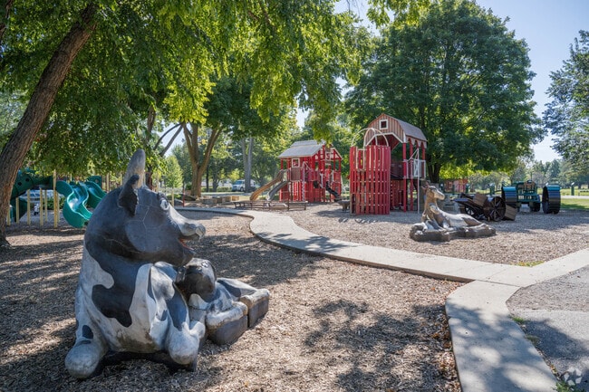 Sibley Park has a playground for kids to enjoy