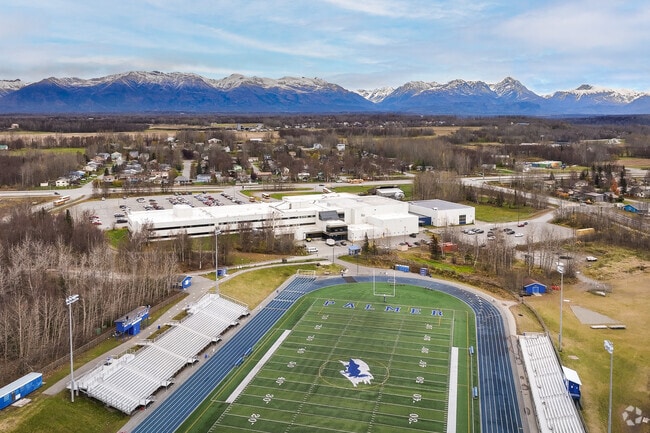 Older students attend Palmer High School near Butte.