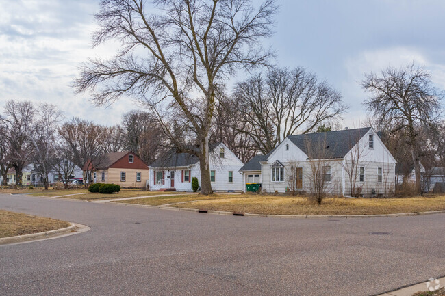 A row of home in the Broadway neighborhood.