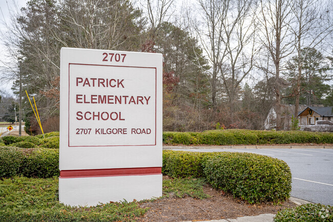 Patrick Elementary School can be found at 2707 Kilgore Road.