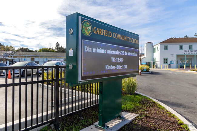 Garfield Elementary School is a highly rated school in Menlo Park.