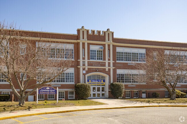 The Newbridge Road Elementary School in No Bellmore has approximately 350 students enrolled.