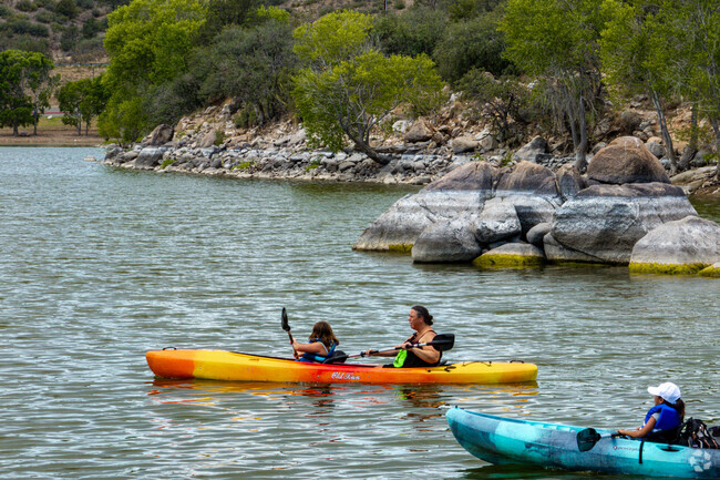 Jasper residents love to cool down at Watson Lake on those hot days.