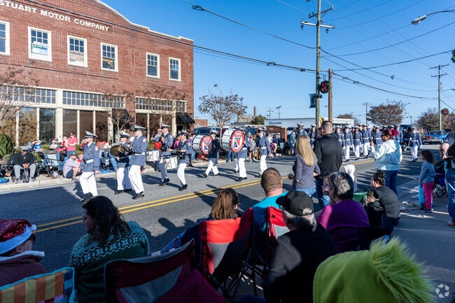 Marching bands fill the streets with music at the annual Christmas Parade in Kernersville.