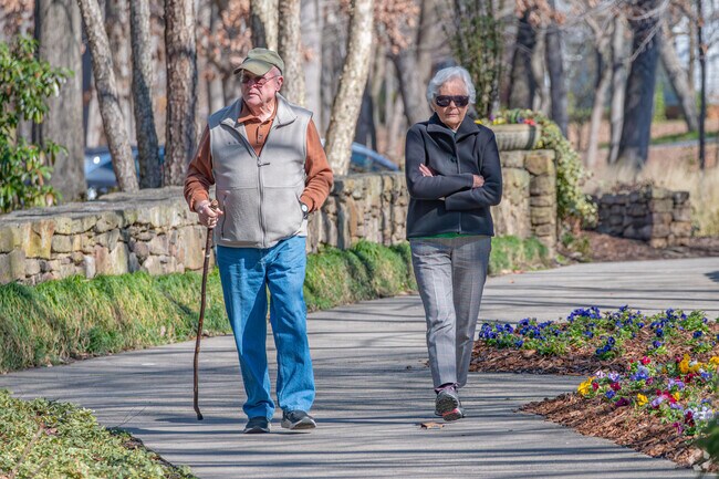 Benjamin Benson folks enjoy the serenity at the Bicentennial Gardens.