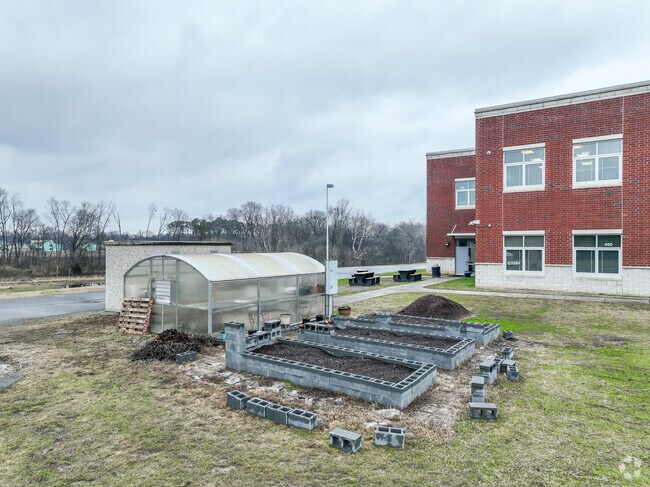 A greenhouse is being constructed at Hickory Ridge Middle.