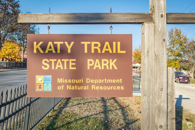 The Katy Trail, a 237-mile trail that runs through St. Charles on its way from east to west.