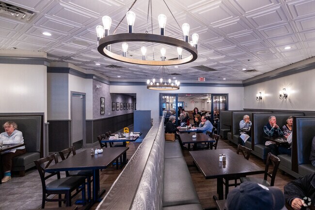 Lunch time at the Old Towne Restaurant in Long Hill is typically busy.