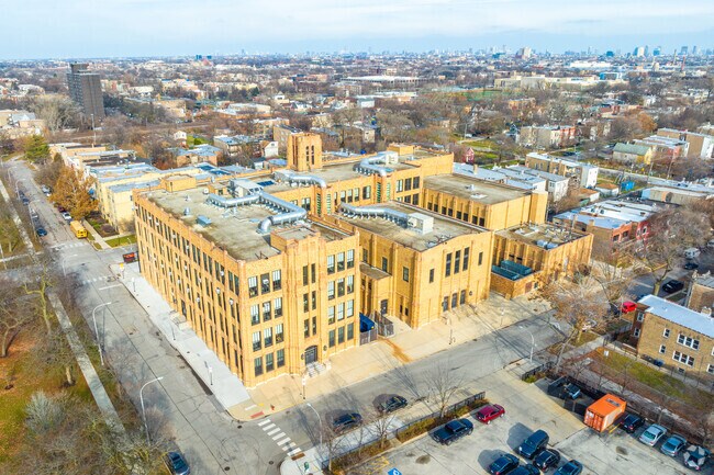 Raby High School is located west of downtown.