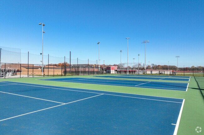 Play a game of tennis or a game of pickleball at Kankakee Valley High School.