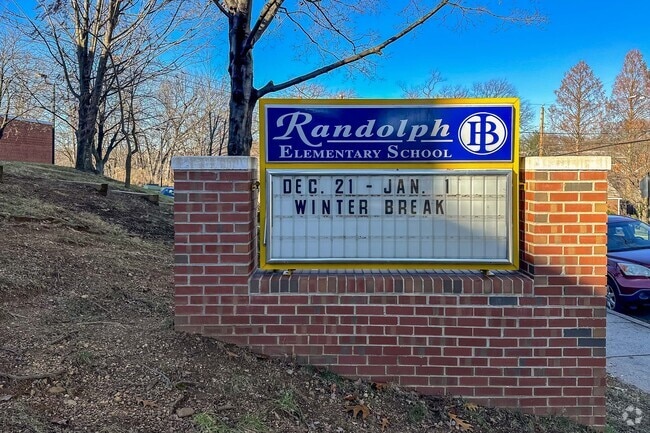 Randolph Elementary School sign