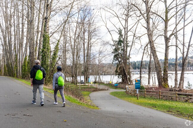 Uplake residents head outside when the mood strikes.
